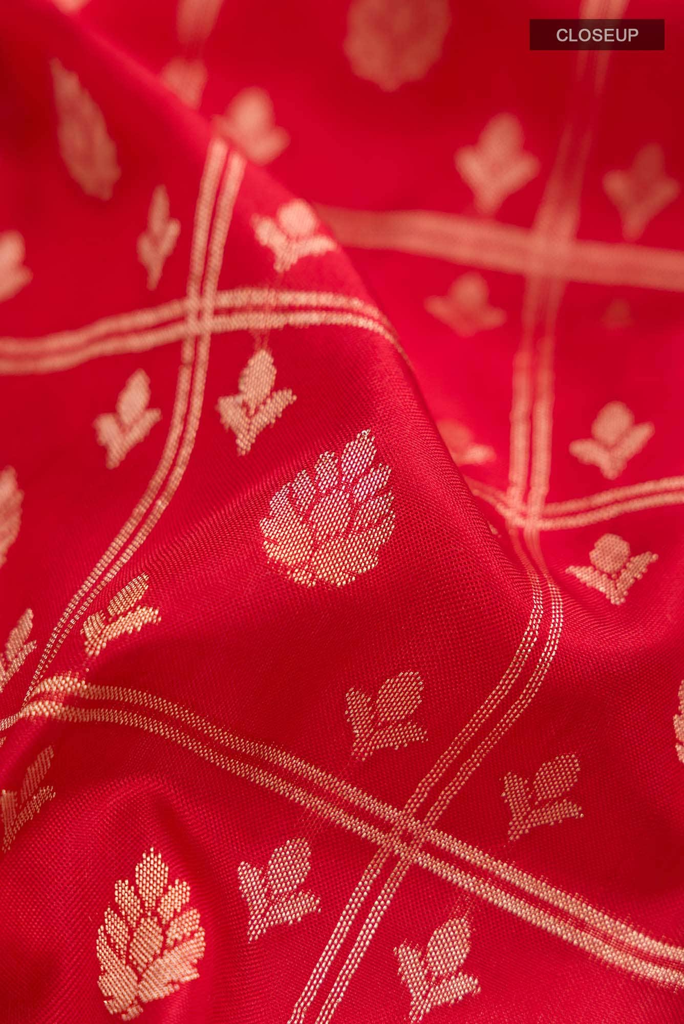 Red Banarasi Silk Saree