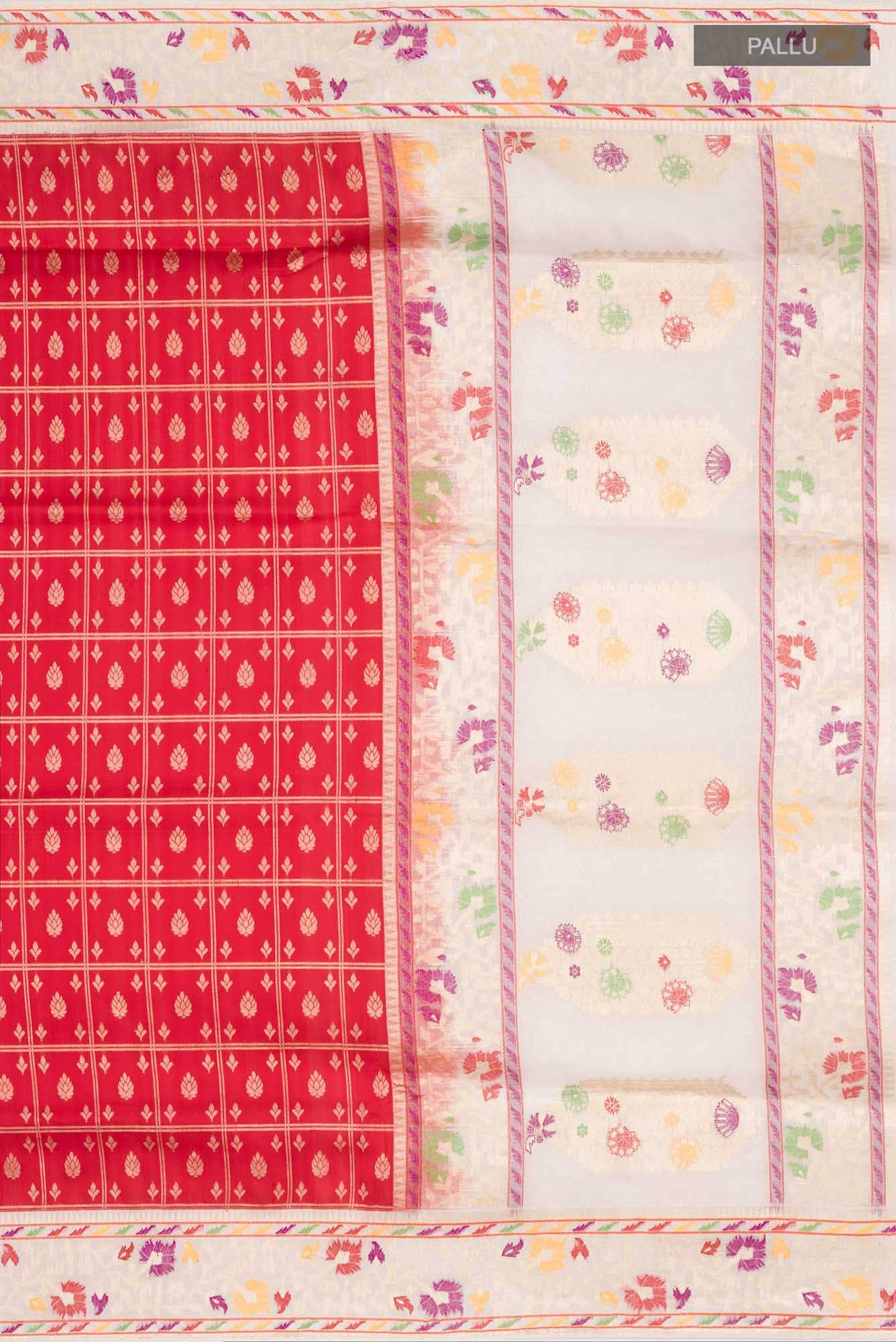 Red Banarasi Silk Saree