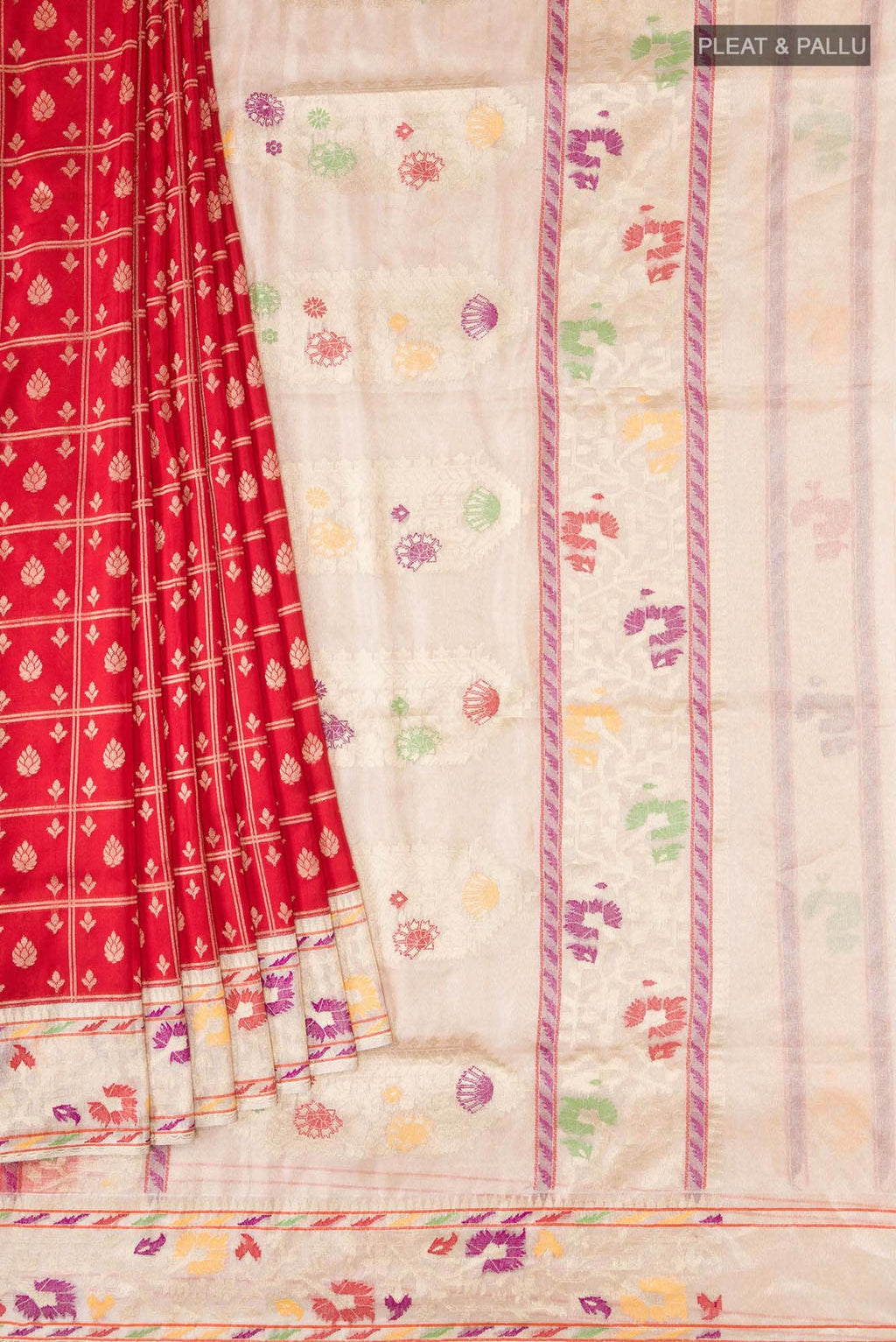 Red Banarasi Silk Saree