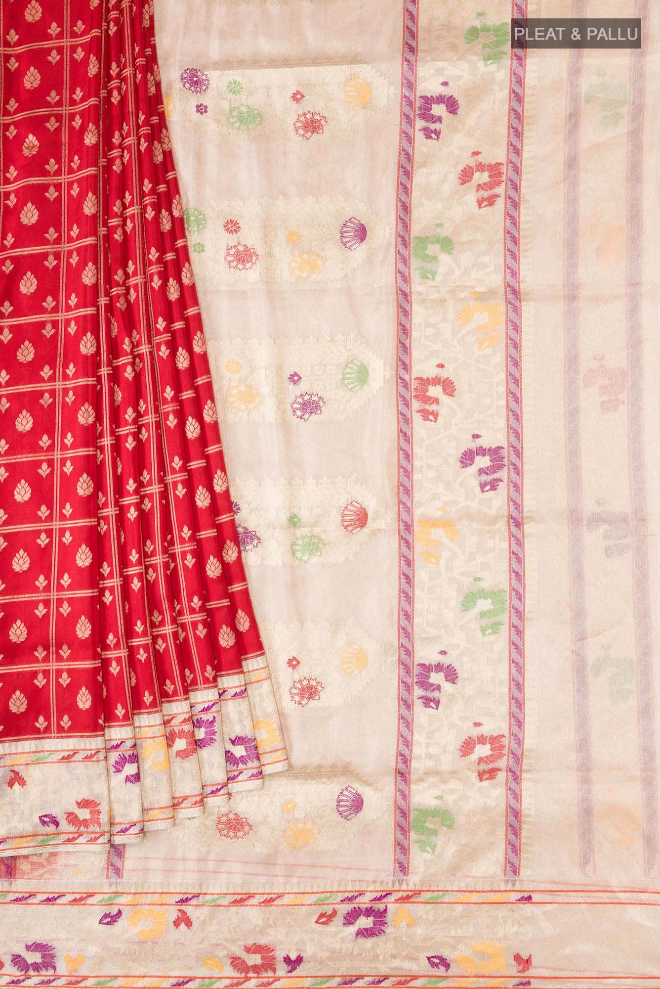Red Banarasi Silk Saree
