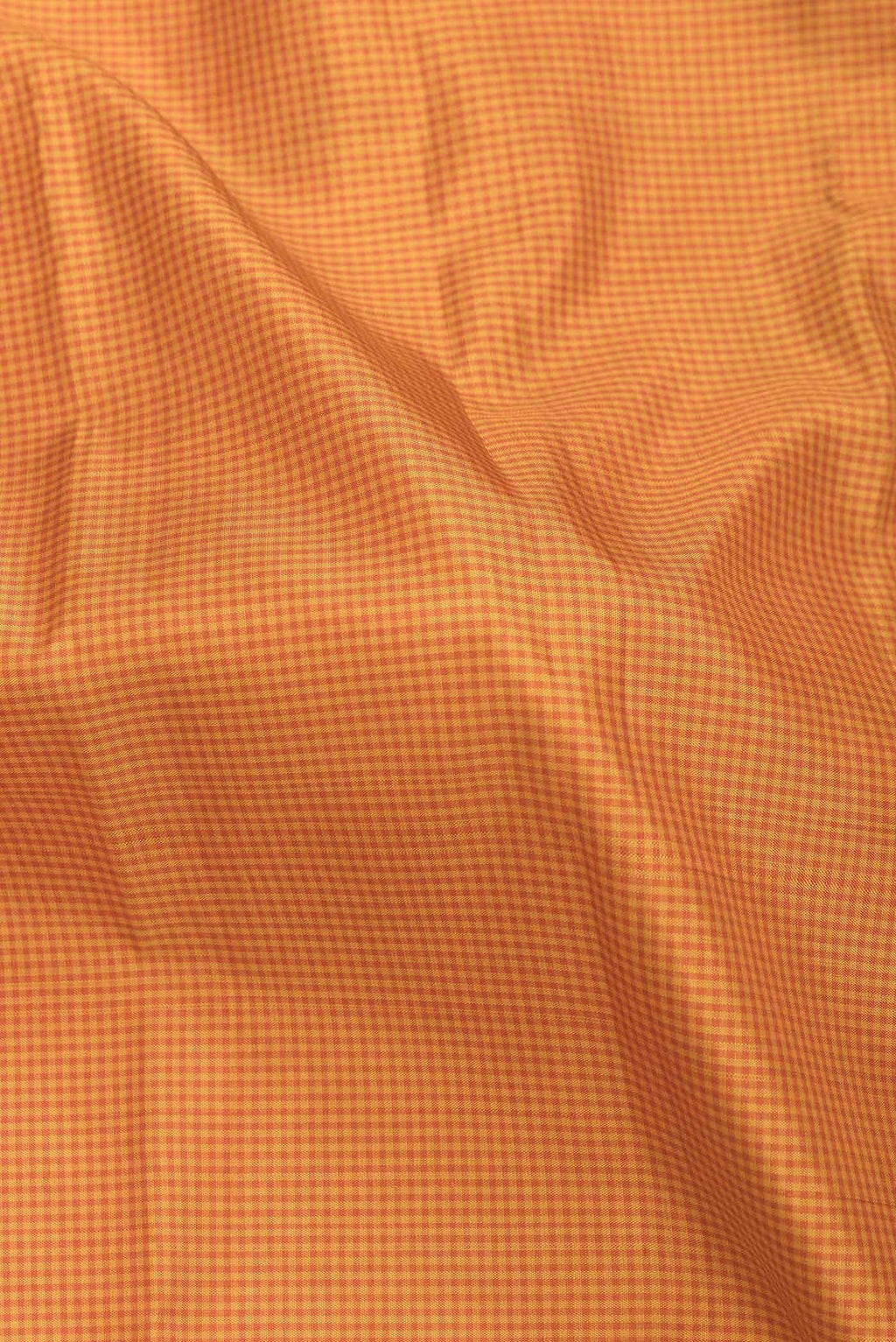 Pure Silk Pure Zari Mustard Dual Tone Kanchipuram Saree