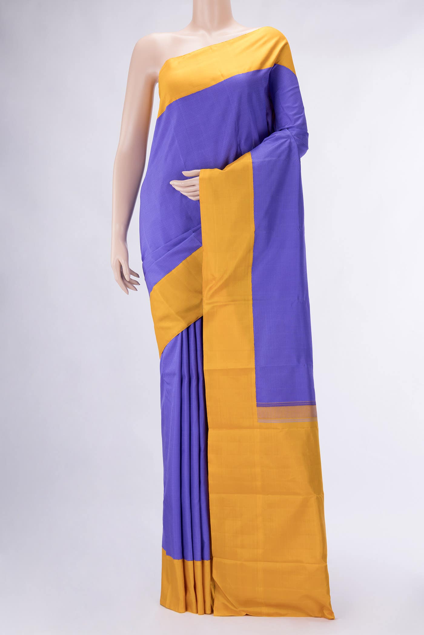 Royal Blue Dual Tone Kanchipuram Silk Saree
