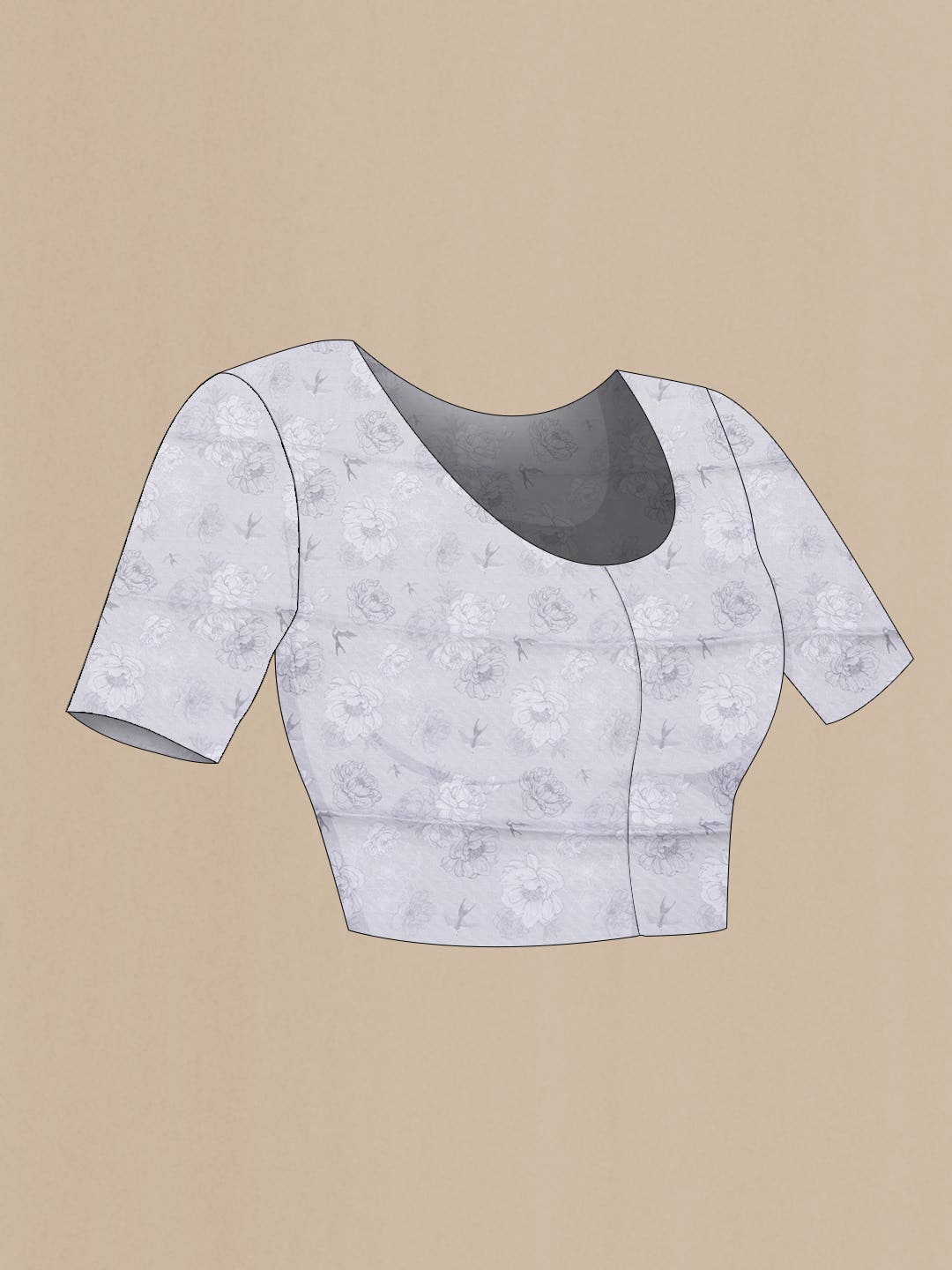 Pink Dual Tone Mysore Chiffon Saree