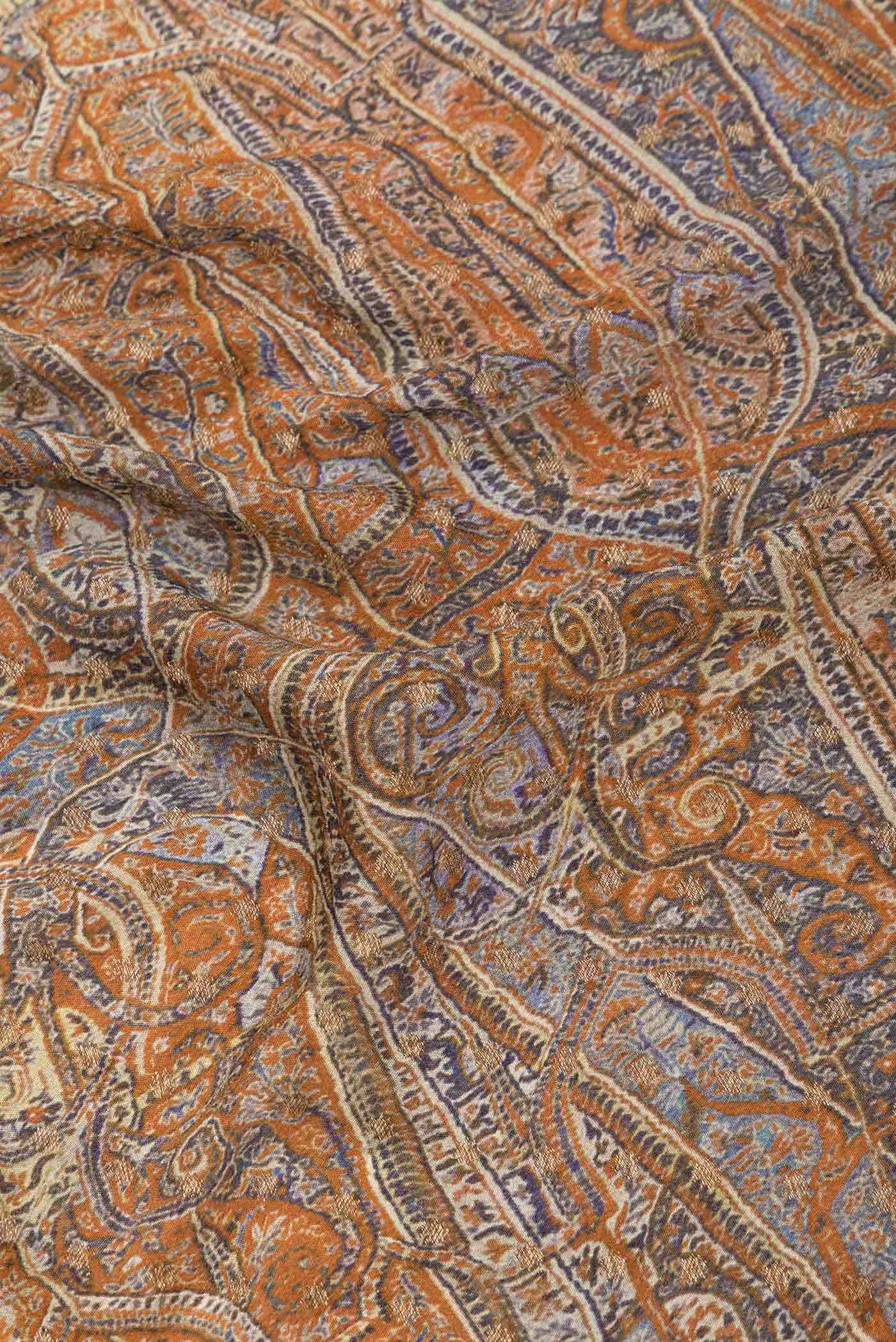 Grey Dual Tone Banarasi Georgette Saree