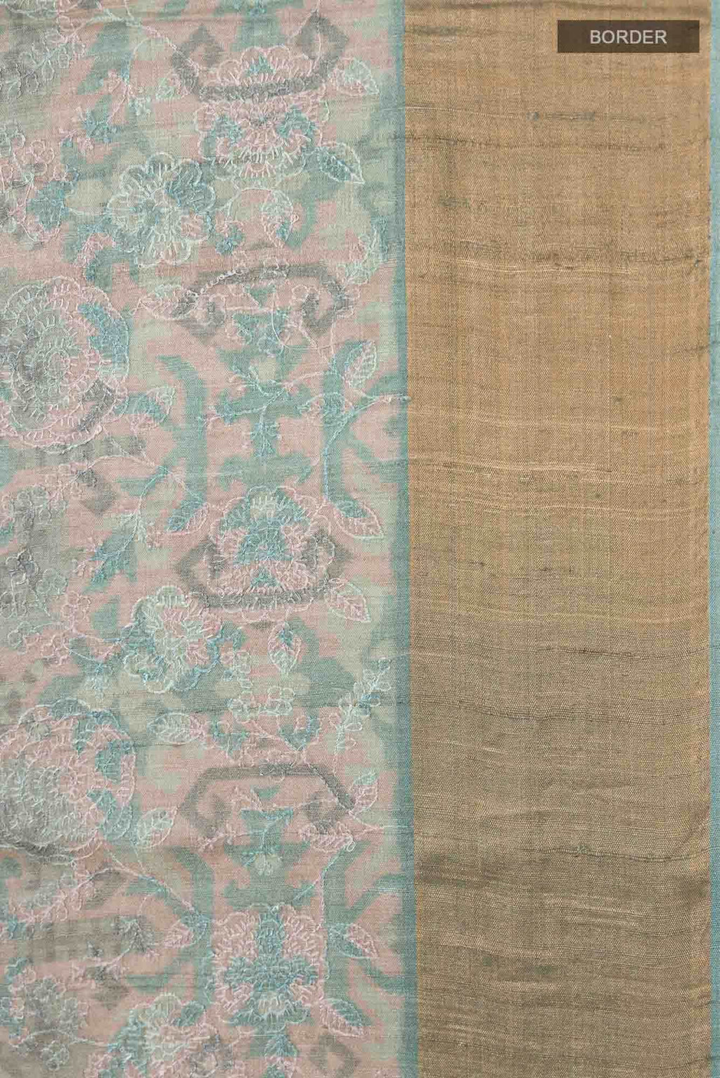 Green Bhagalpuri Tussar Silk Saree