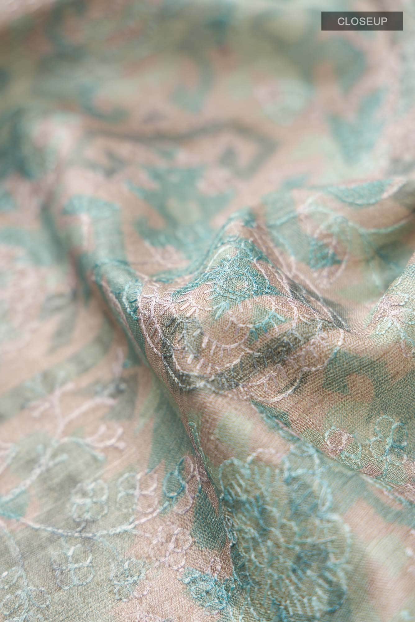 Green Bhagalpuri Tussar Silk Saree