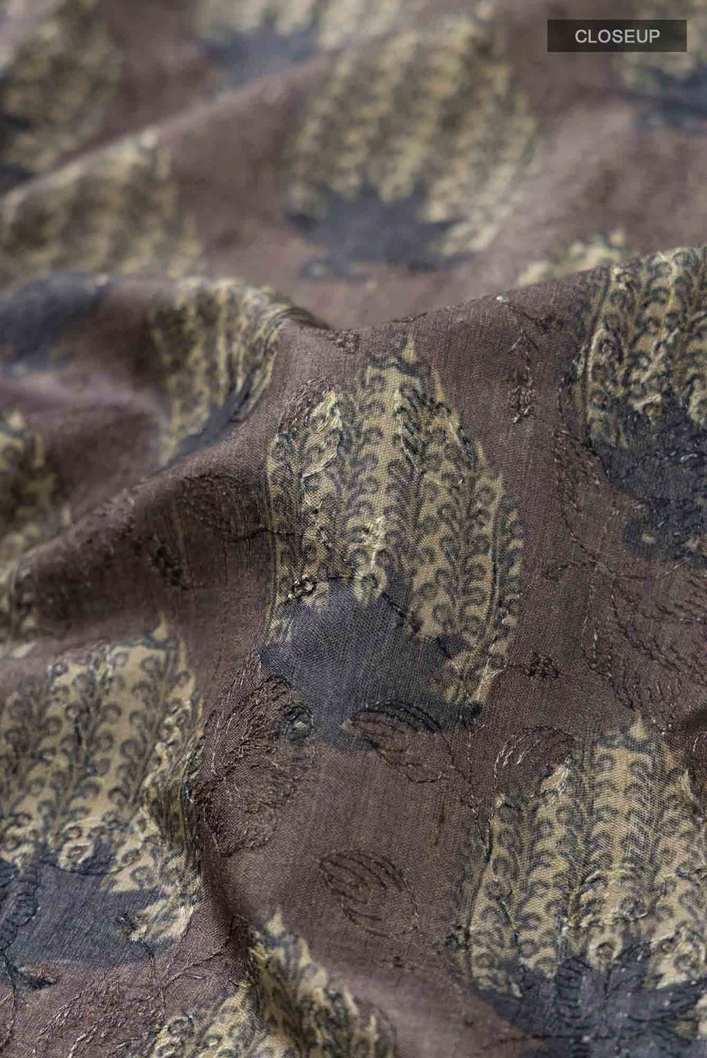 Grey Bhagalpuri Tussar Silk Saree