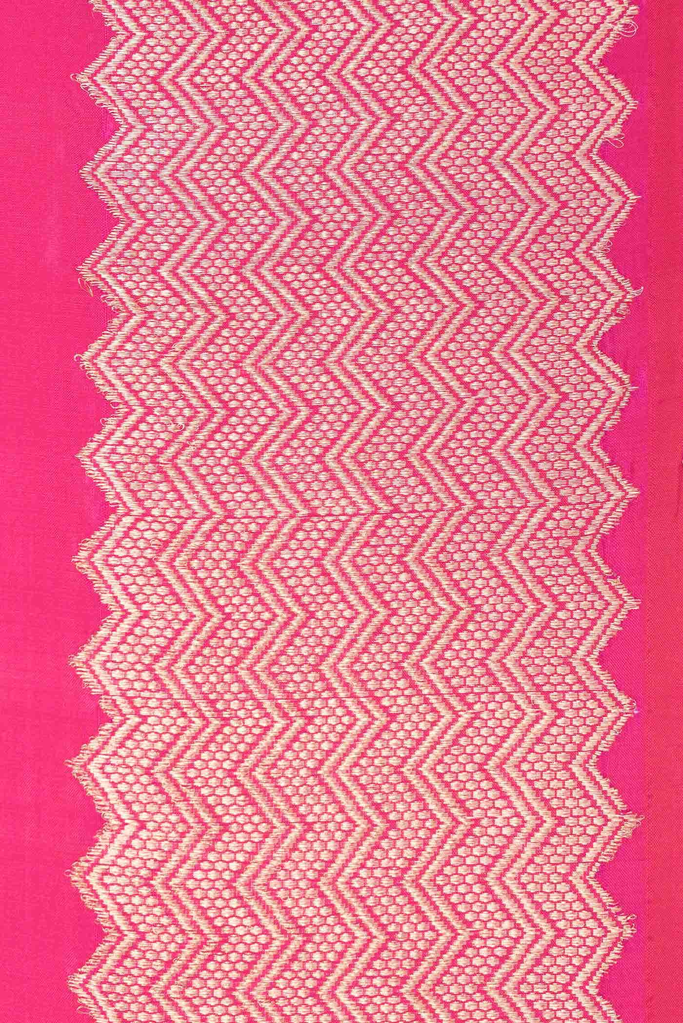 Pink Banarasi Silk Saree