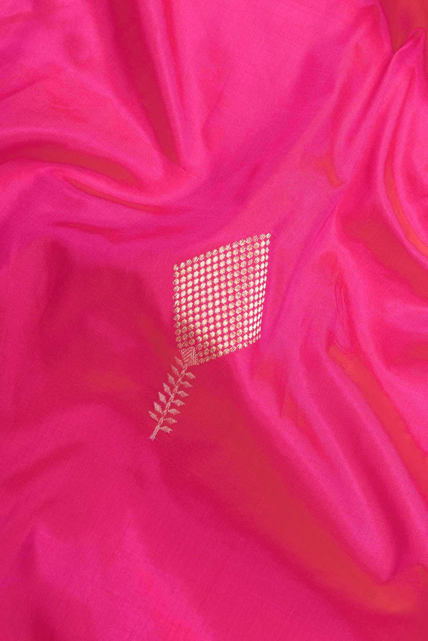 Pink Banarasi Silk Saree