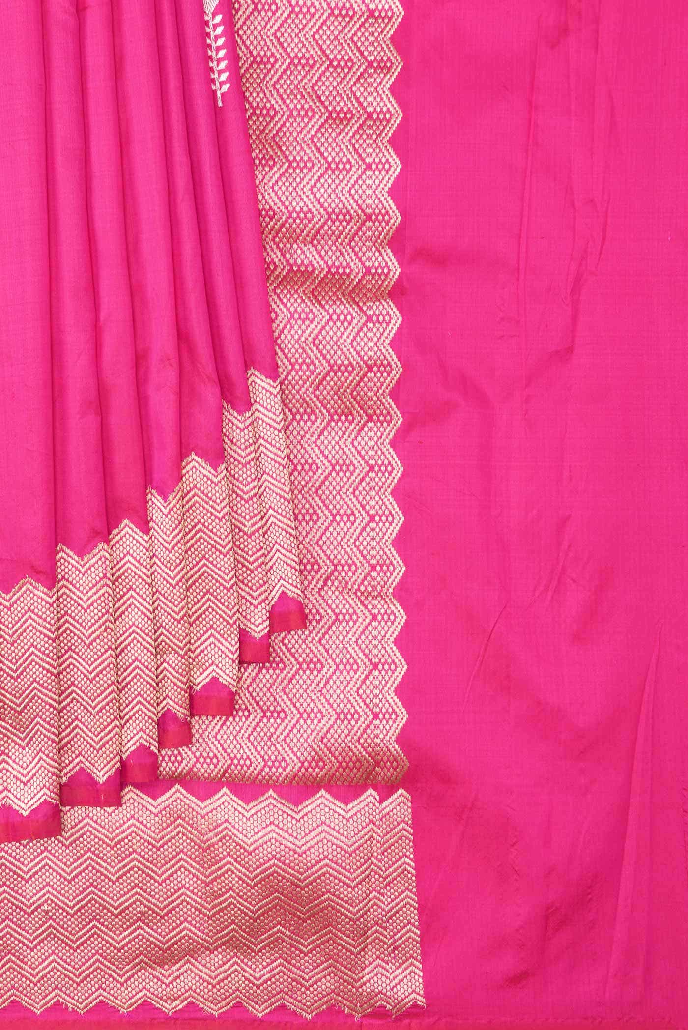 Pink Banarasi Silk Saree