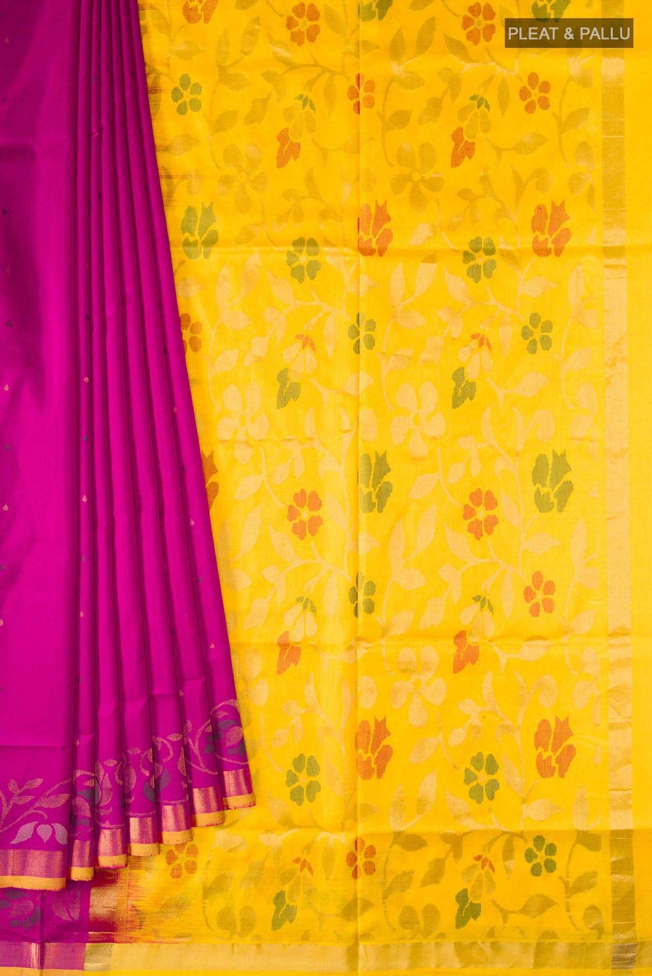 Pink Uppada Silk Saree