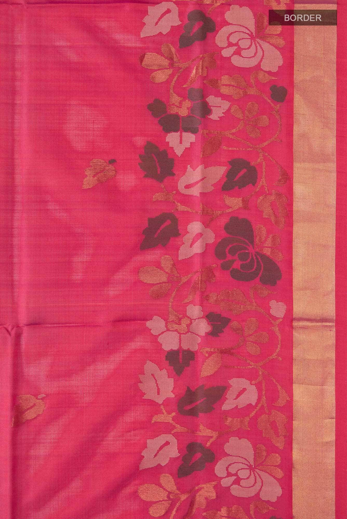 Pink Uppada Silk Saree