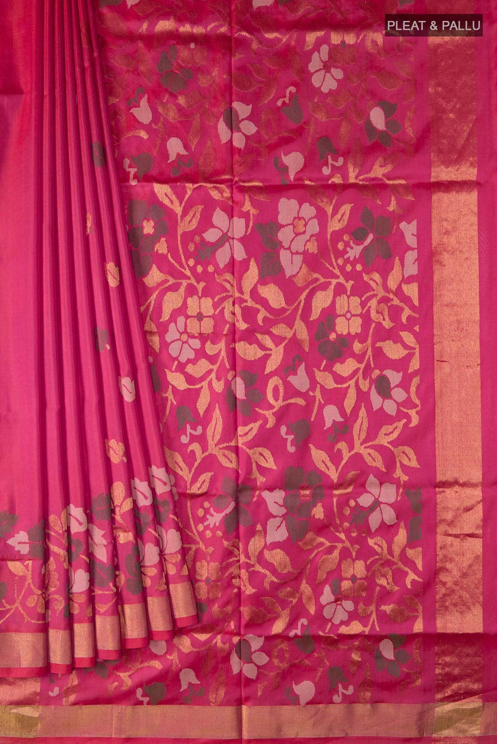 Pink Uppada Silk Saree