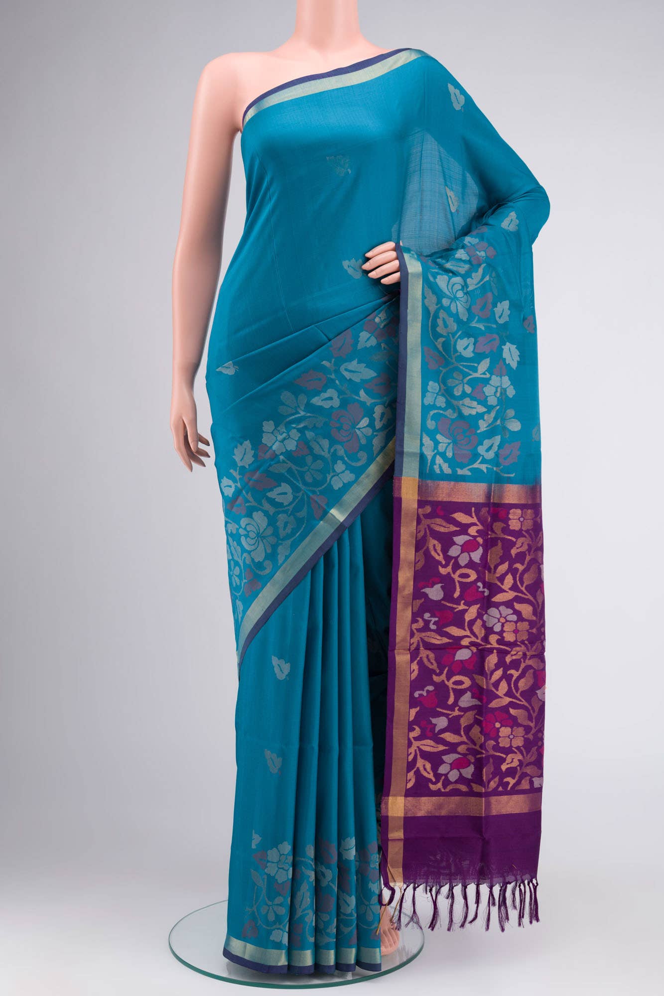 Blue Uppada Silk Saree