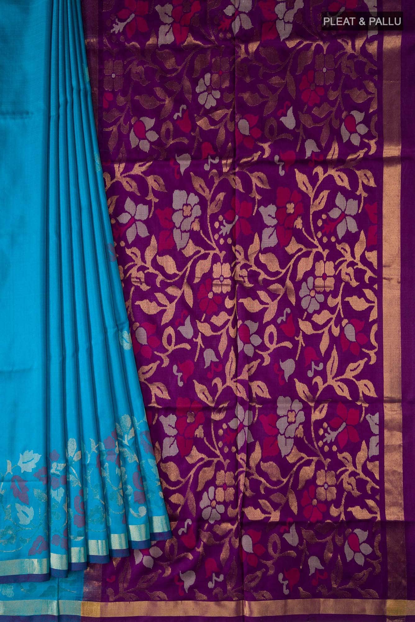 Blue Uppada Silk Saree