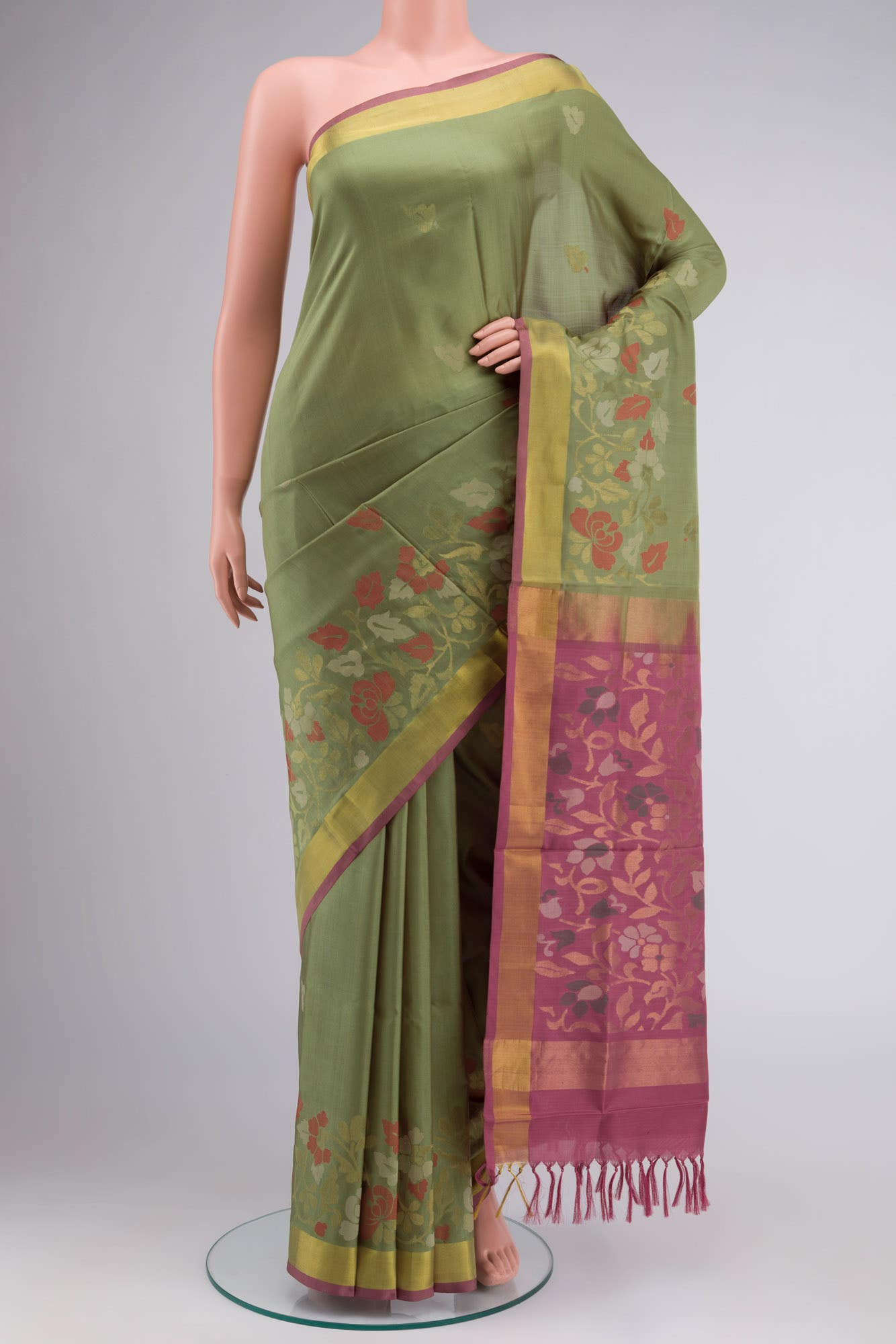 Green Uppada Silk Saree