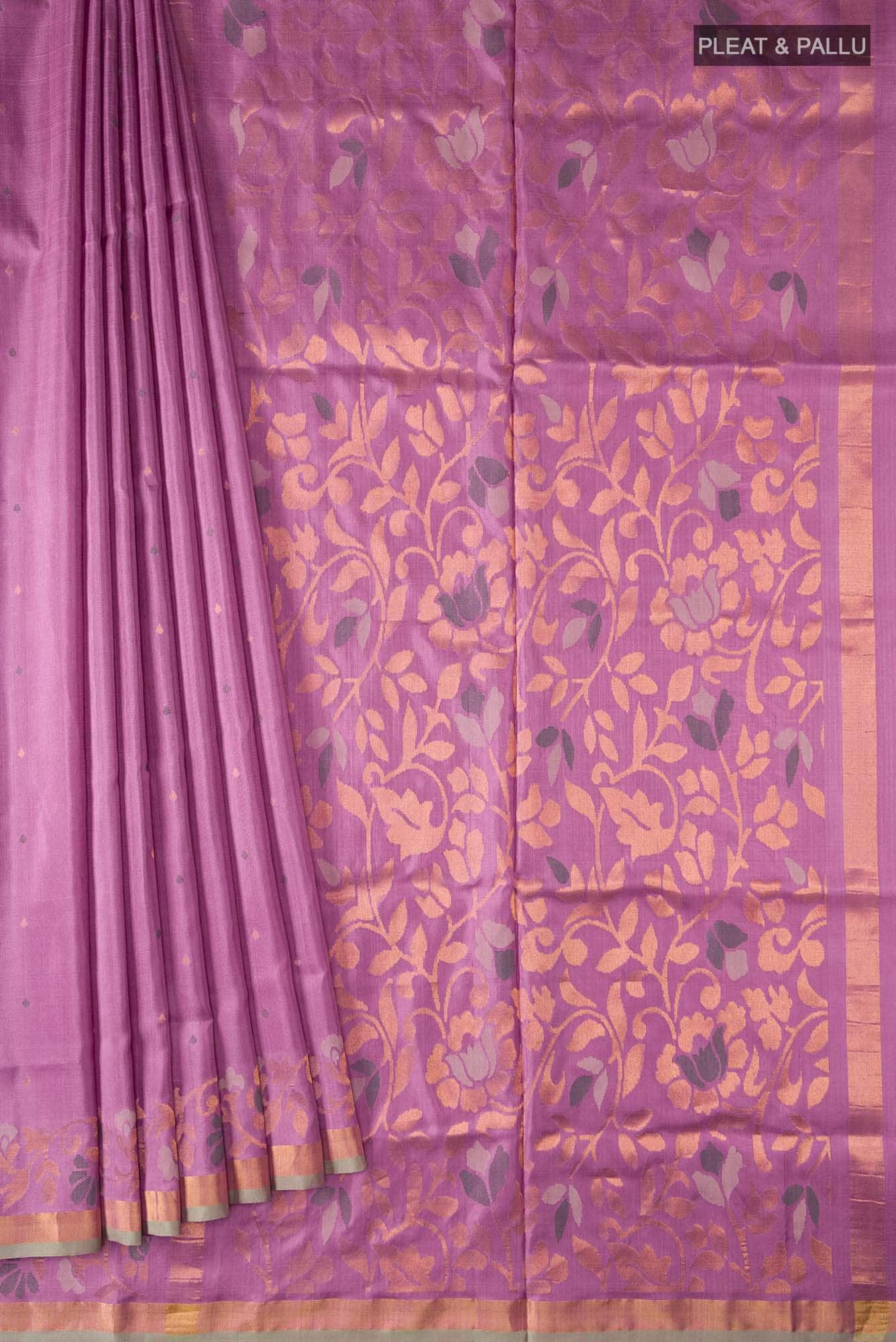 Mauve Uppada Silk Saree