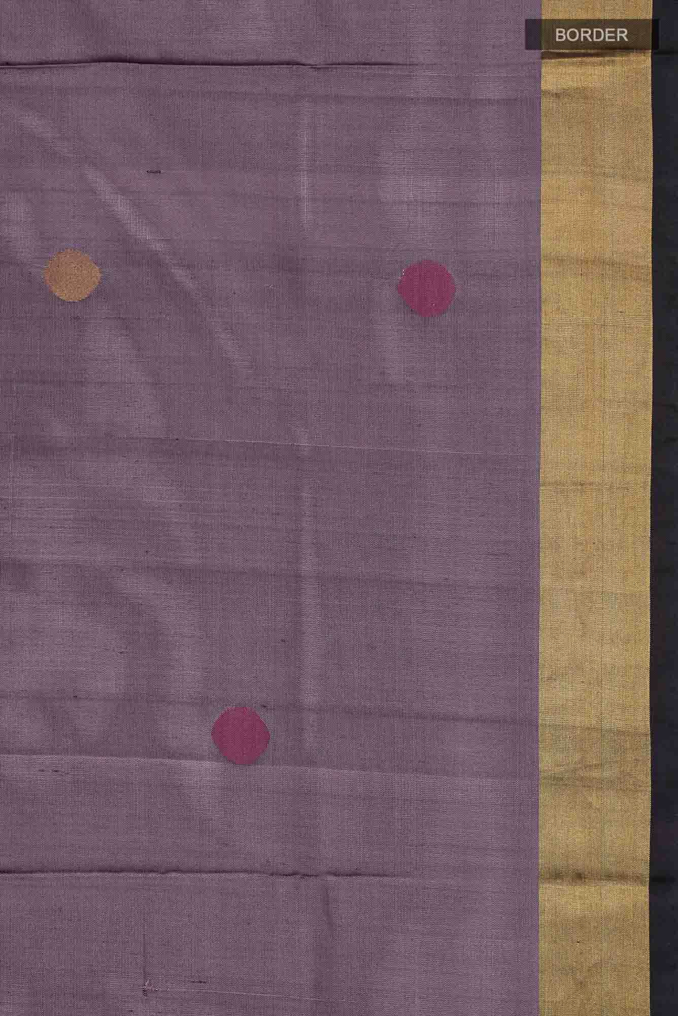 Grey Uppada Silk Saree