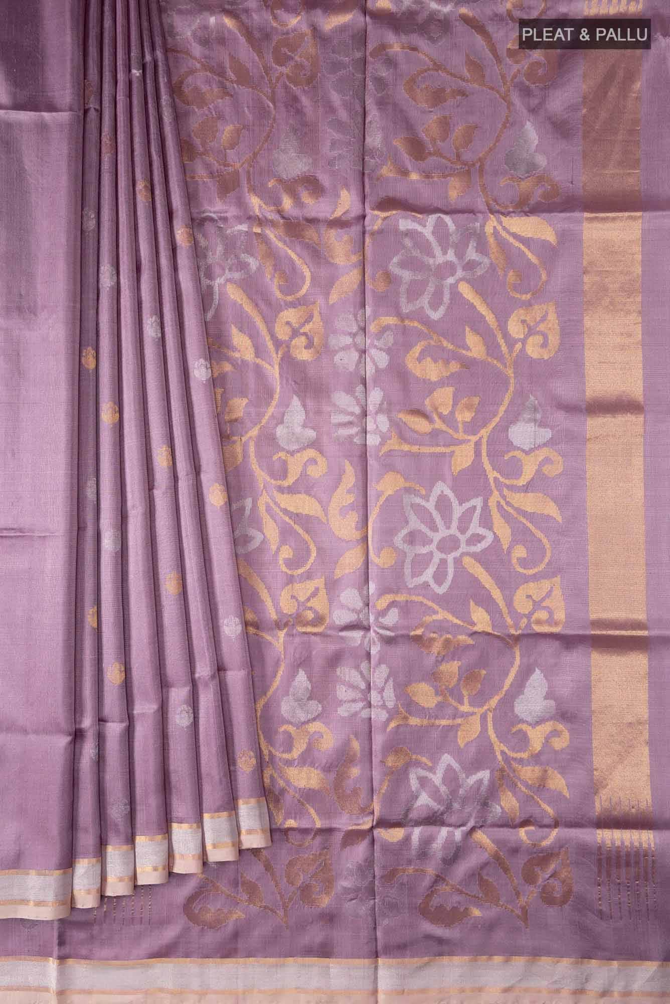 Mauve Uppada Silk Saree