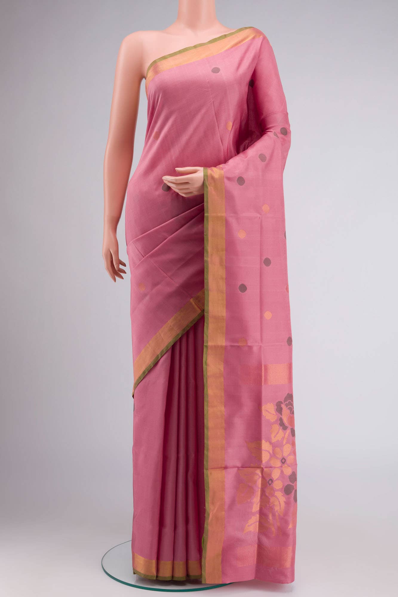 Pink Uppada Silk Saree