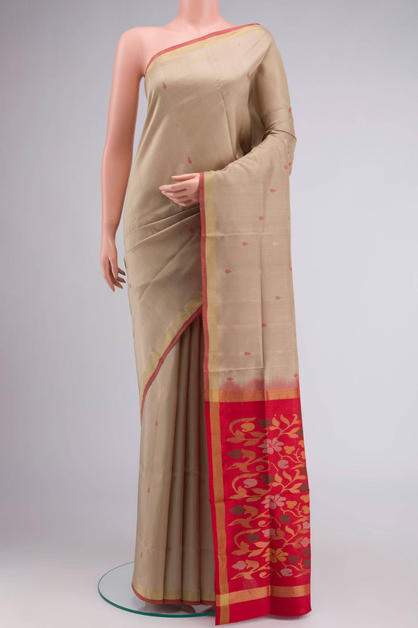 Sandal Uppada Silk Saree