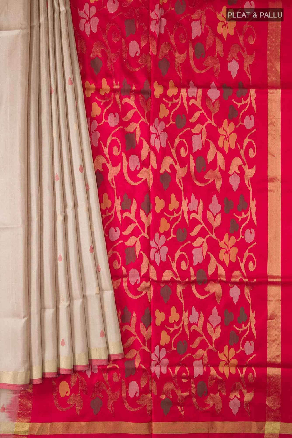 Sandal Uppada Silk Saree
