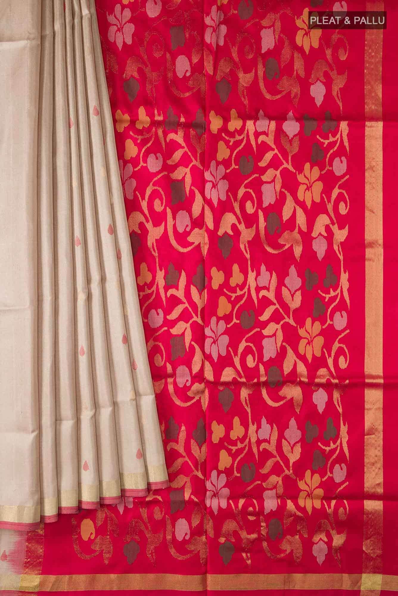 Sandal Uppada Silk Saree