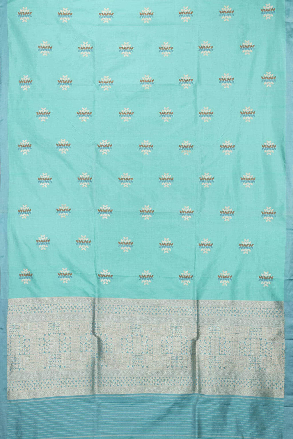 Sea Green Banarasi Silk Saree
