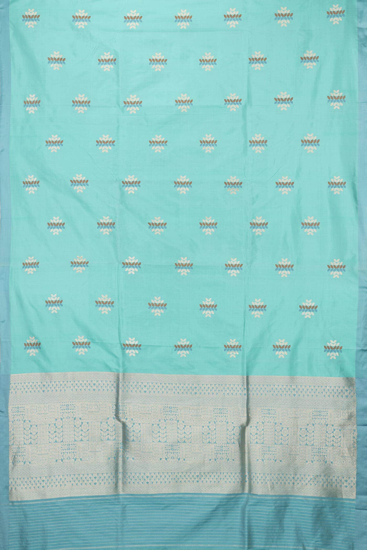 Sea Green Banarasi Silk Saree