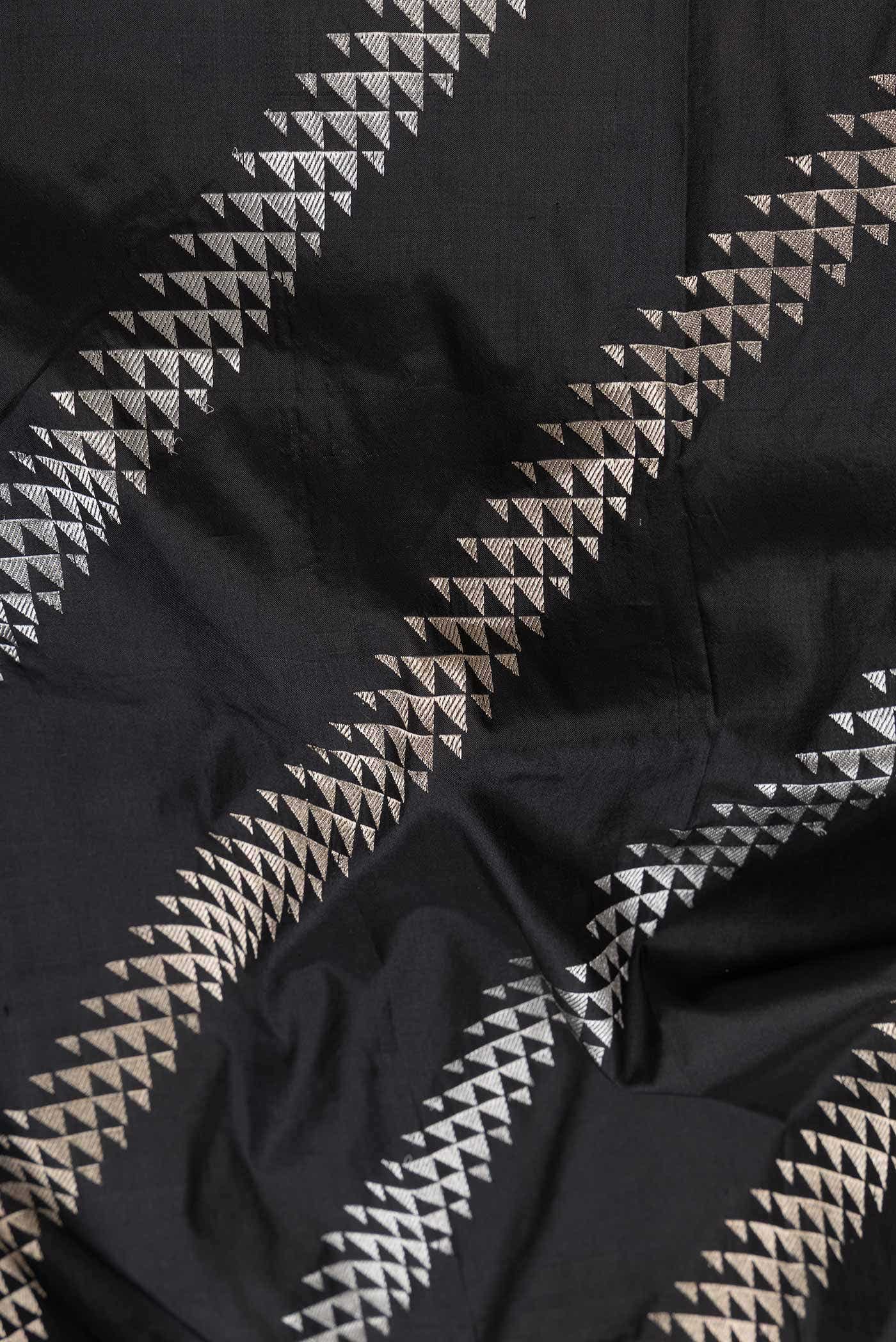 Black Banarasi Silk Saree
