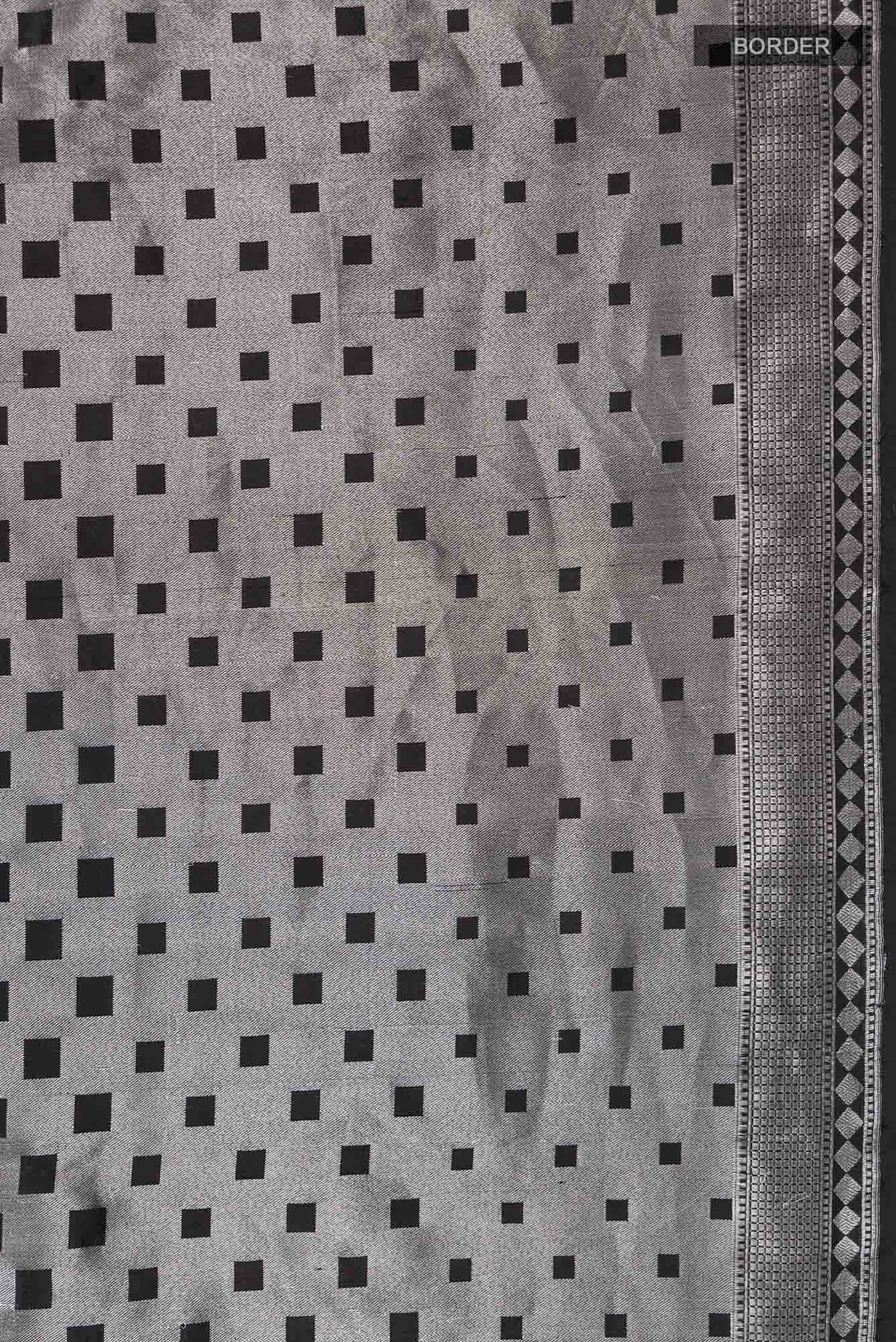 Black Banarasi Silk Saree