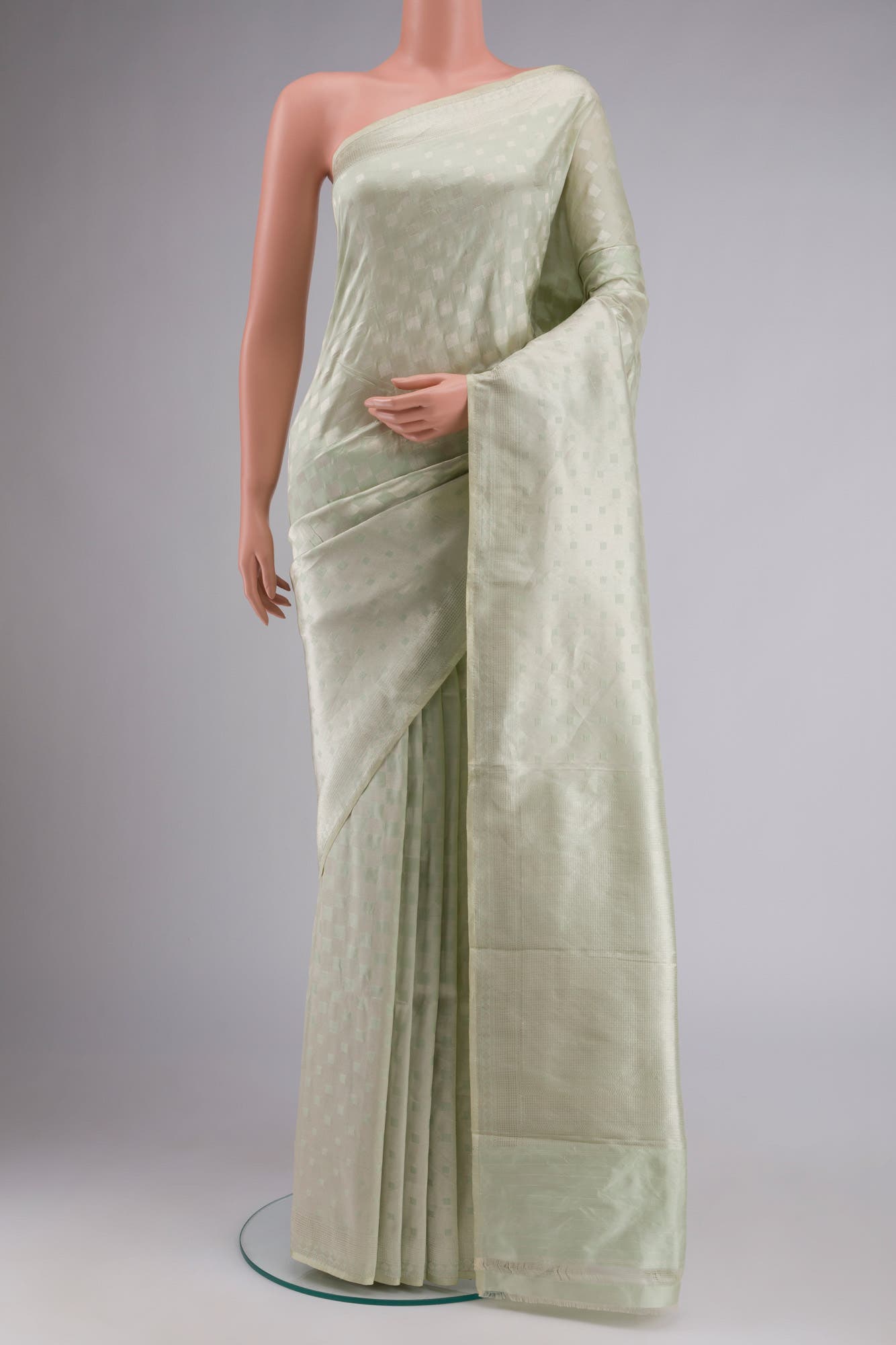 Light Green Banarasi Silk Saree