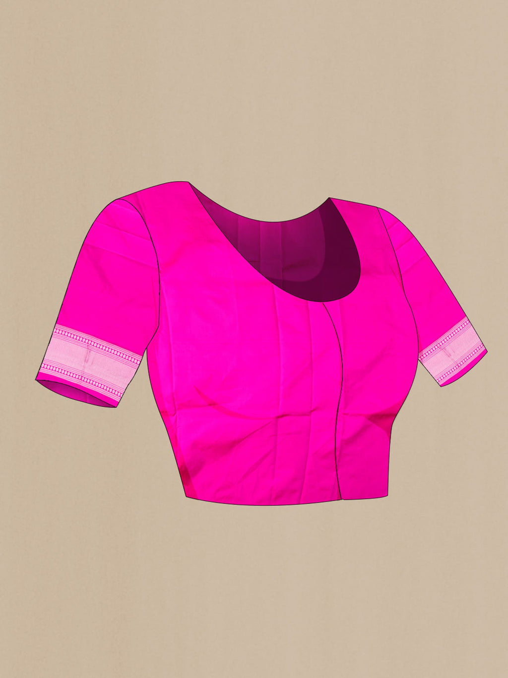 Dark Pink Banarasi Saree