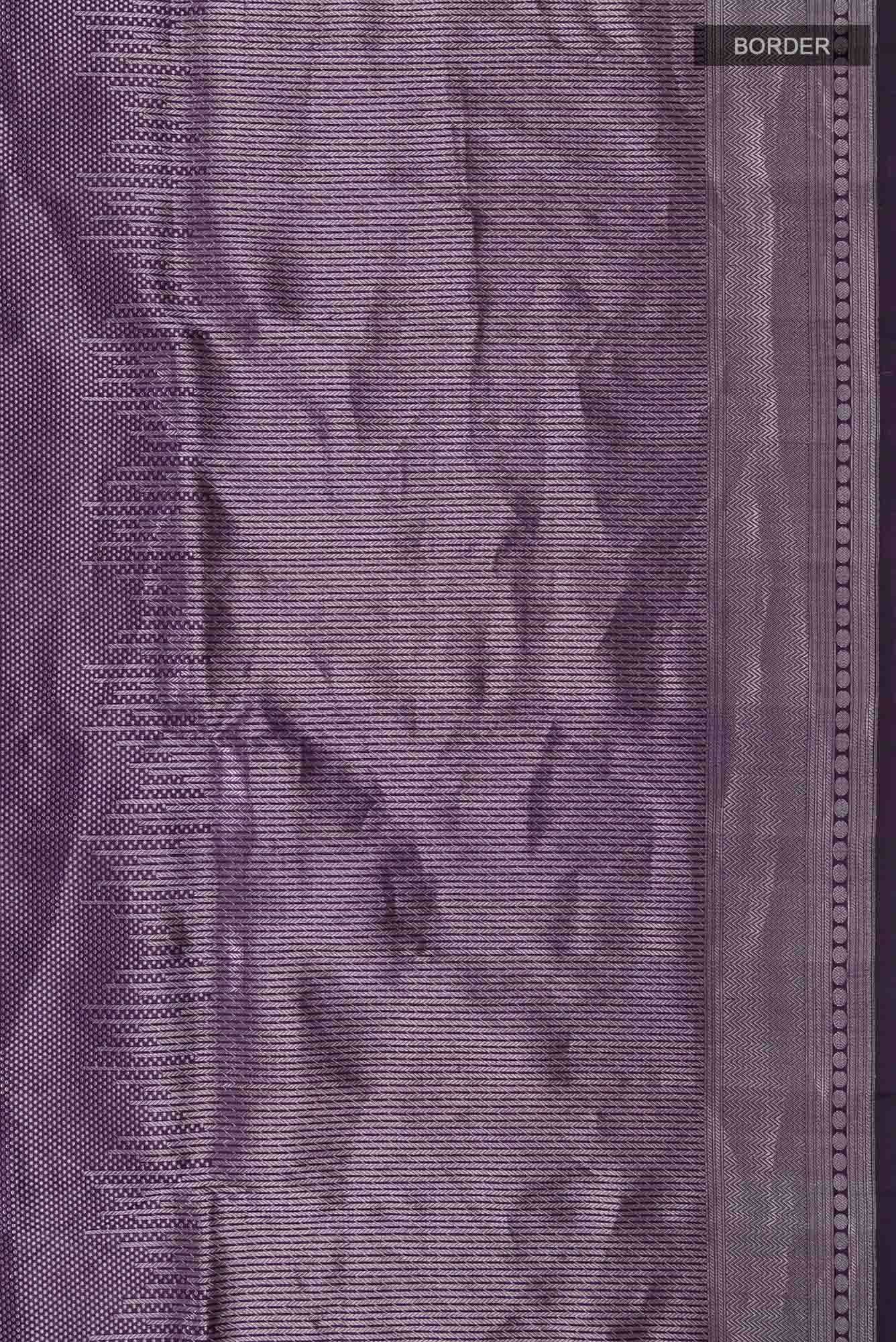 Violet Banarasi Silk Saree