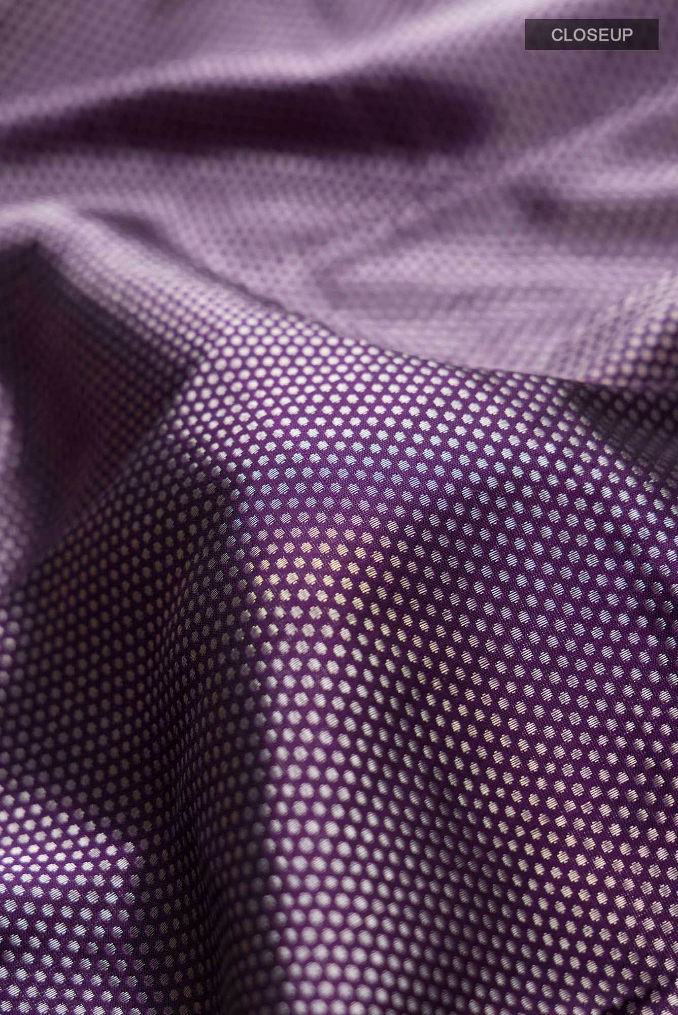 Violet Banarasi Silk Saree