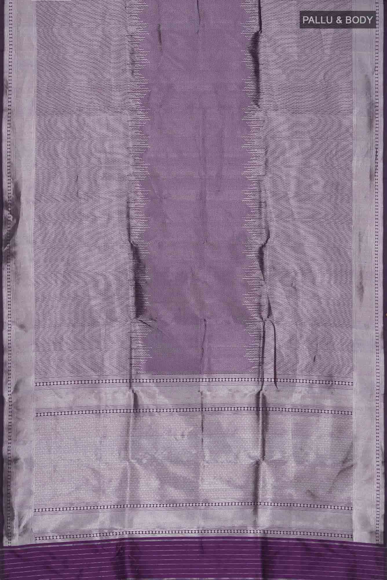 Violet Banarasi Silk Saree