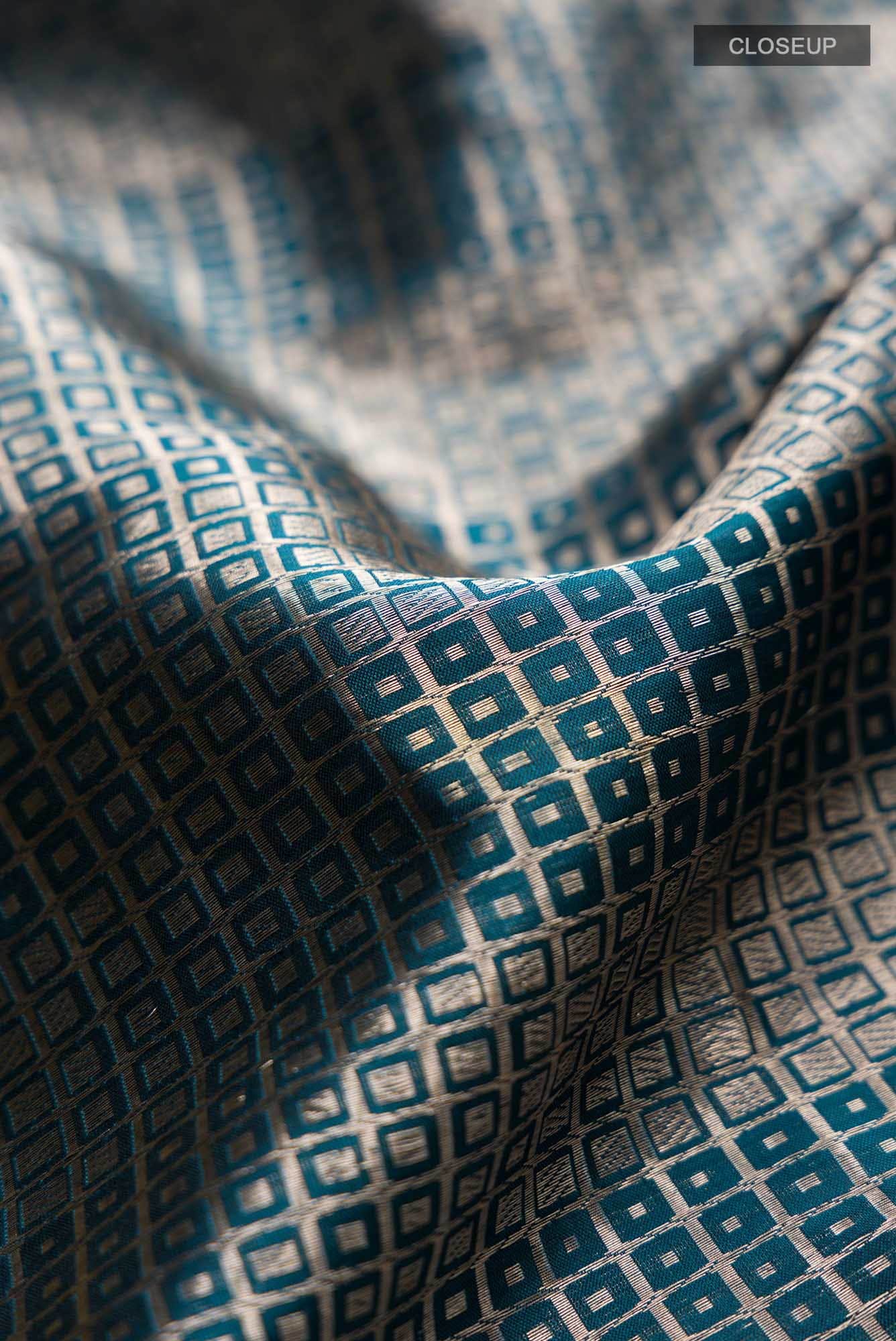 Blue Banarasi Silk Saree
