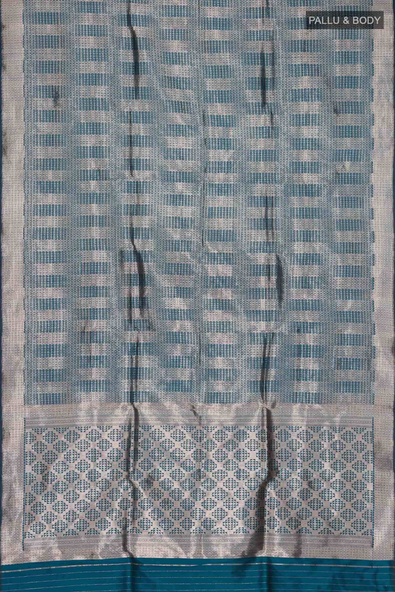 Blue Banarasi Silk Saree