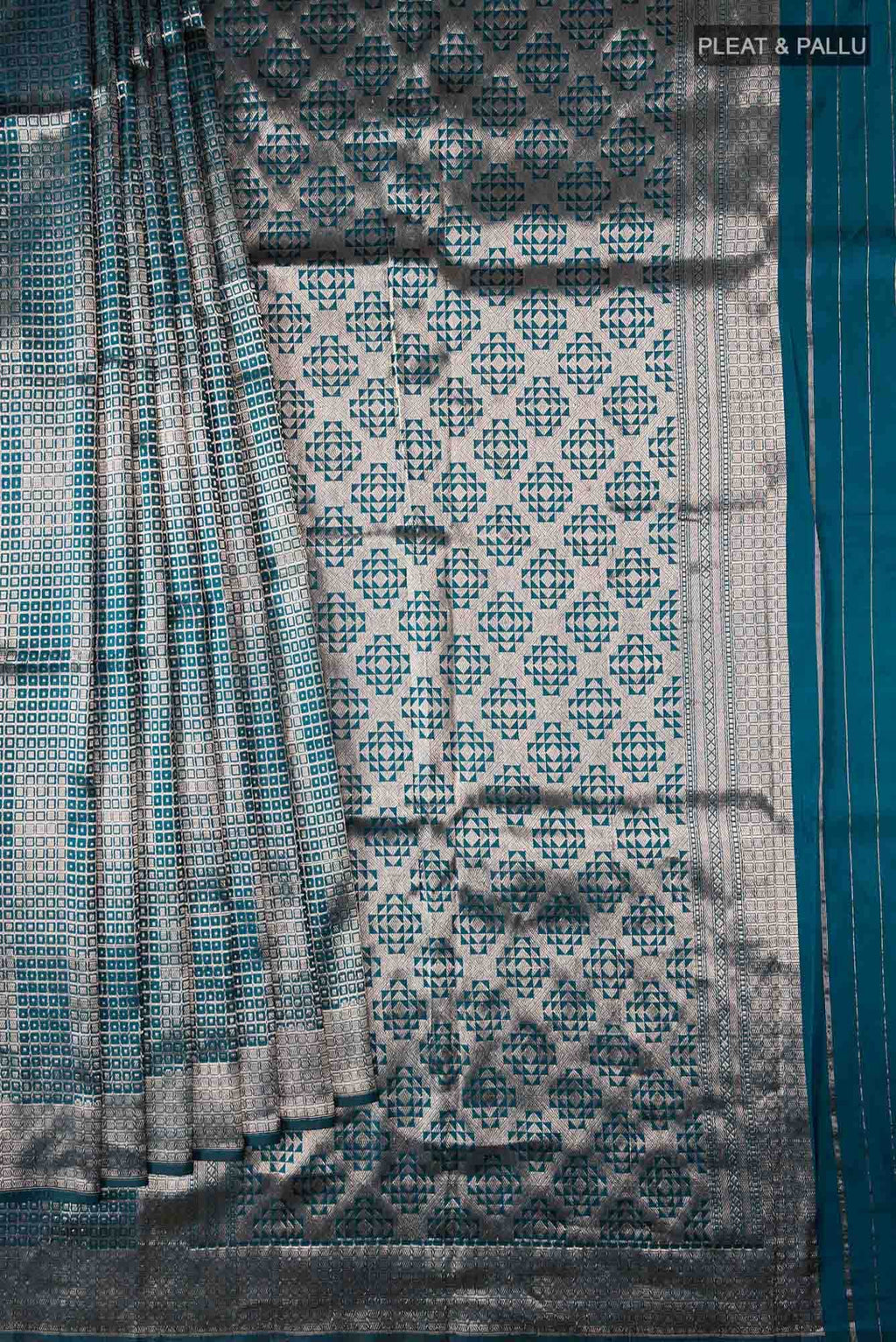 Blue Banarasi Silk Saree