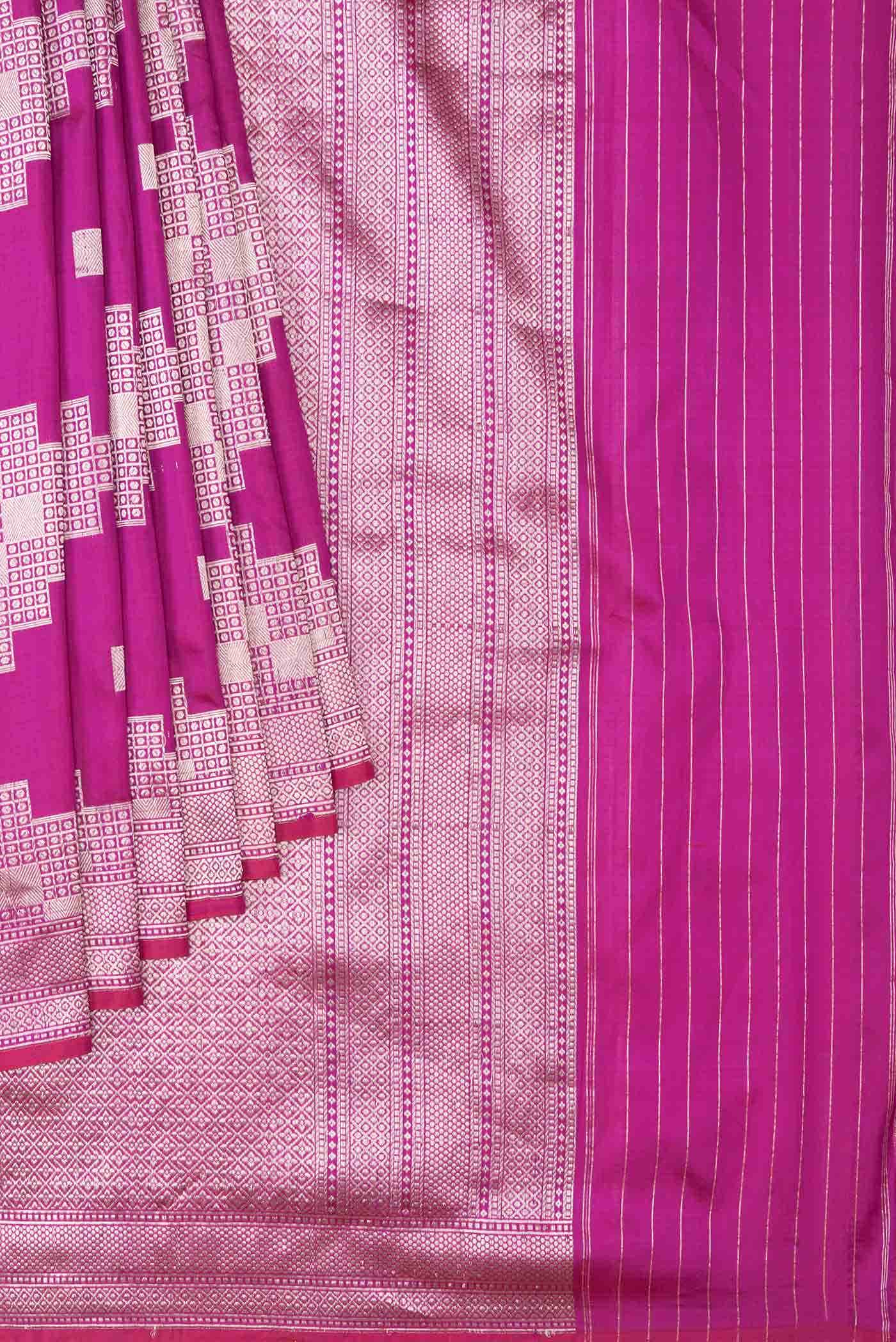 Purple Dual Tone Banarasi Silk Saree