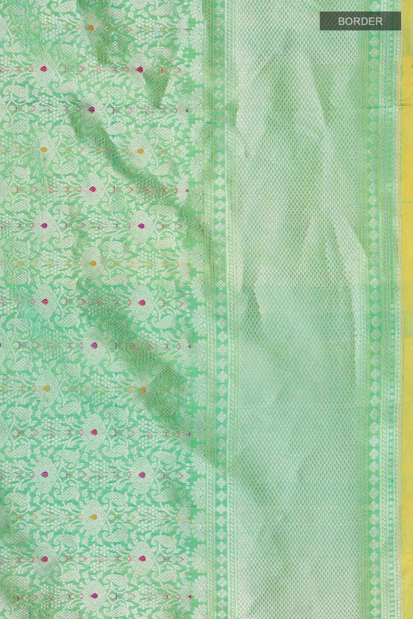 Green Banarasi Silk Saree