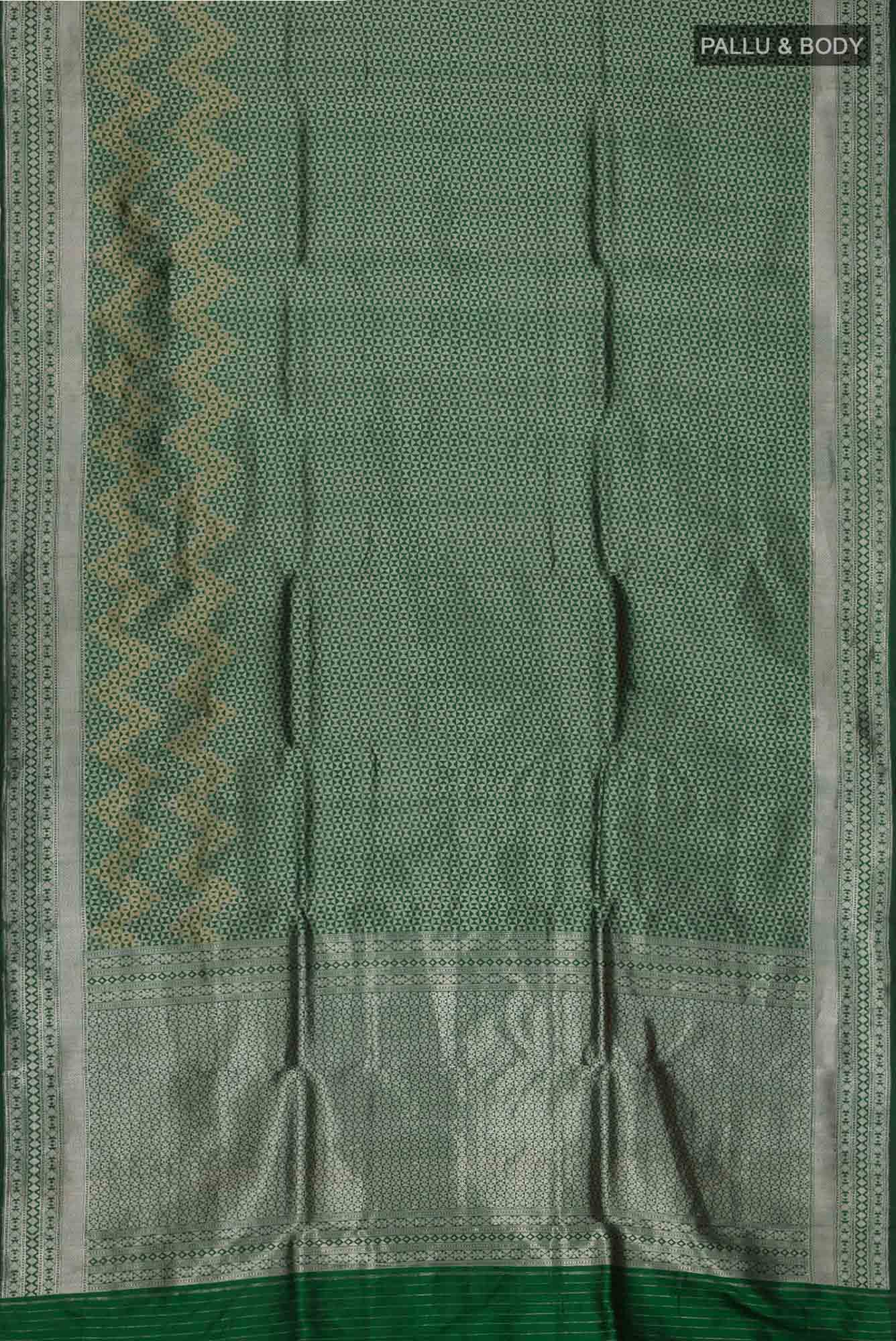 Green Banarasi Silk Saree