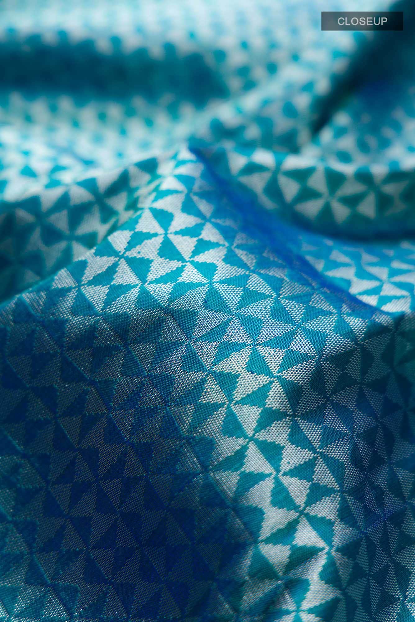 Blue Banarasi Silk Saree