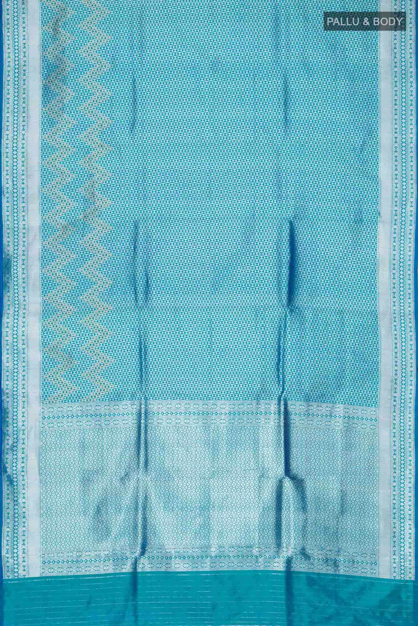 Blue Banarasi Silk Saree