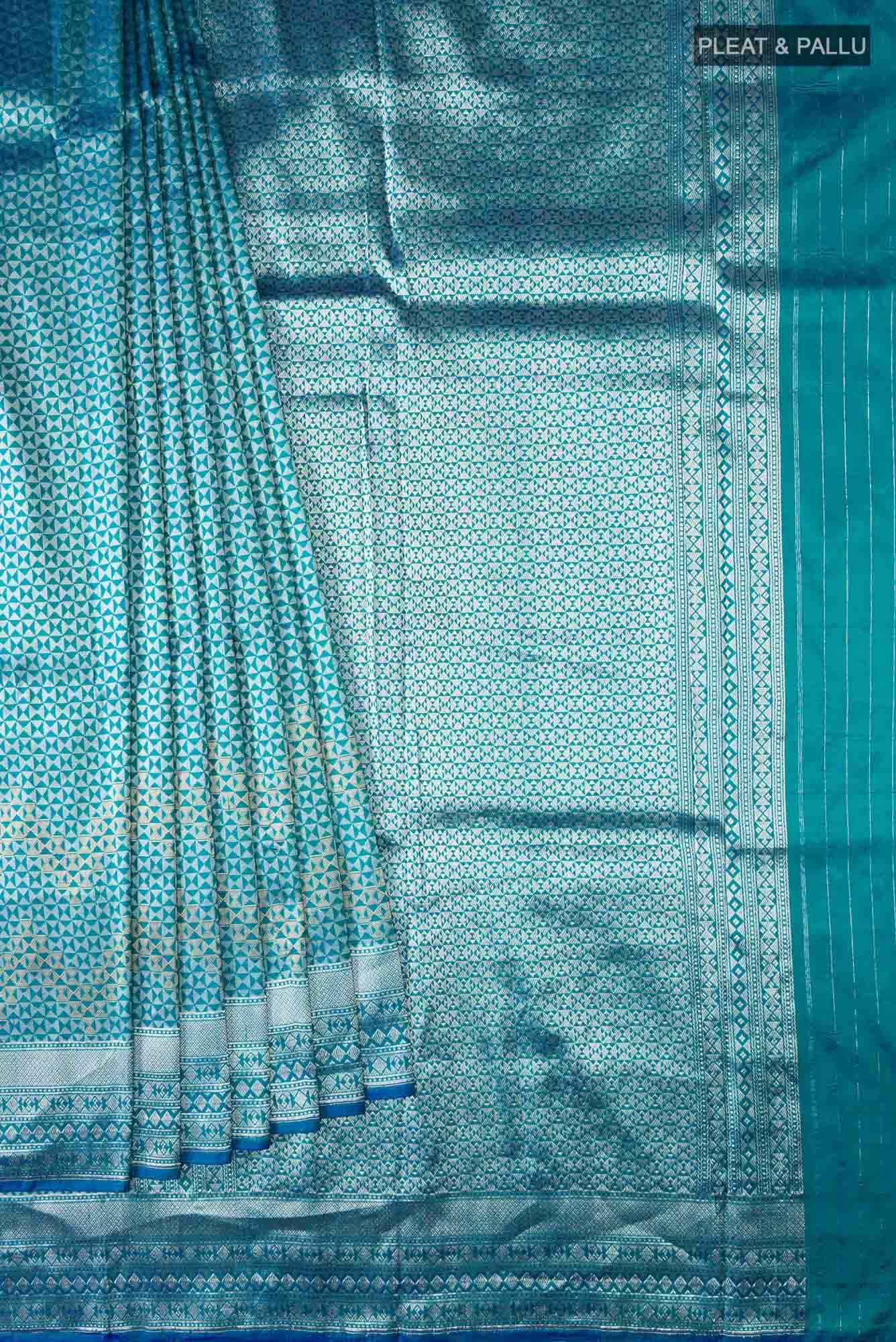 Blue Banarasi Silk Saree