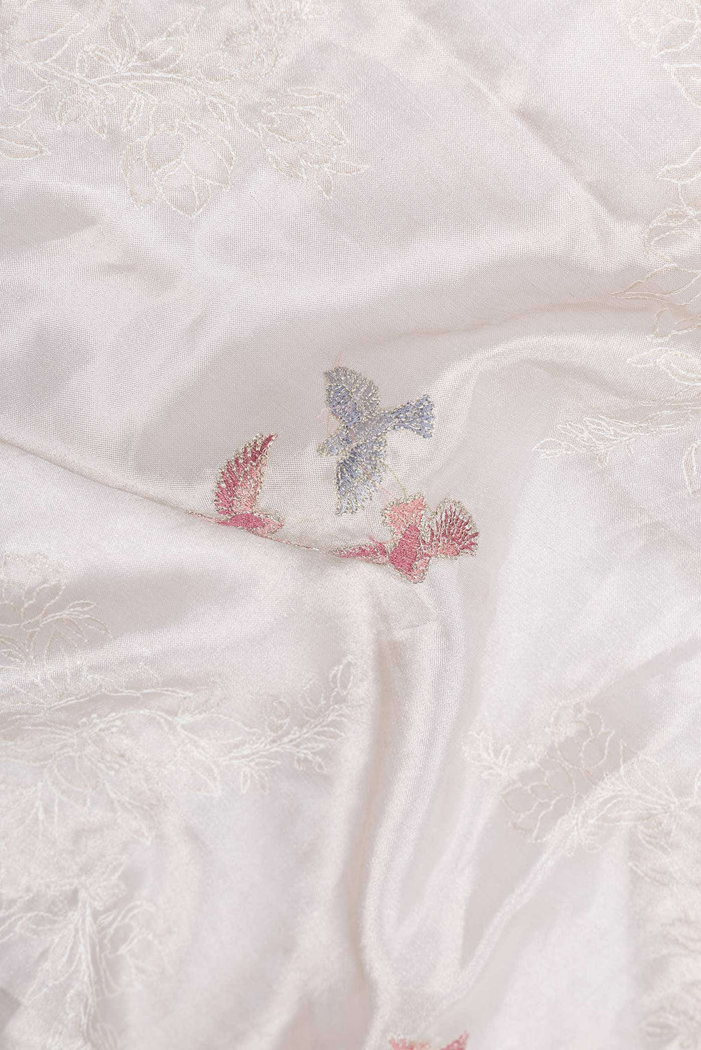 Beige Dual Tone Organza Silk Saree