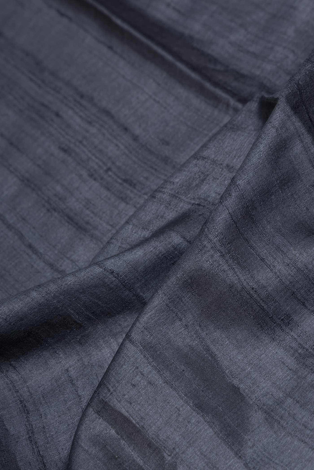 Black Dual Tone Tussar Silk Saree