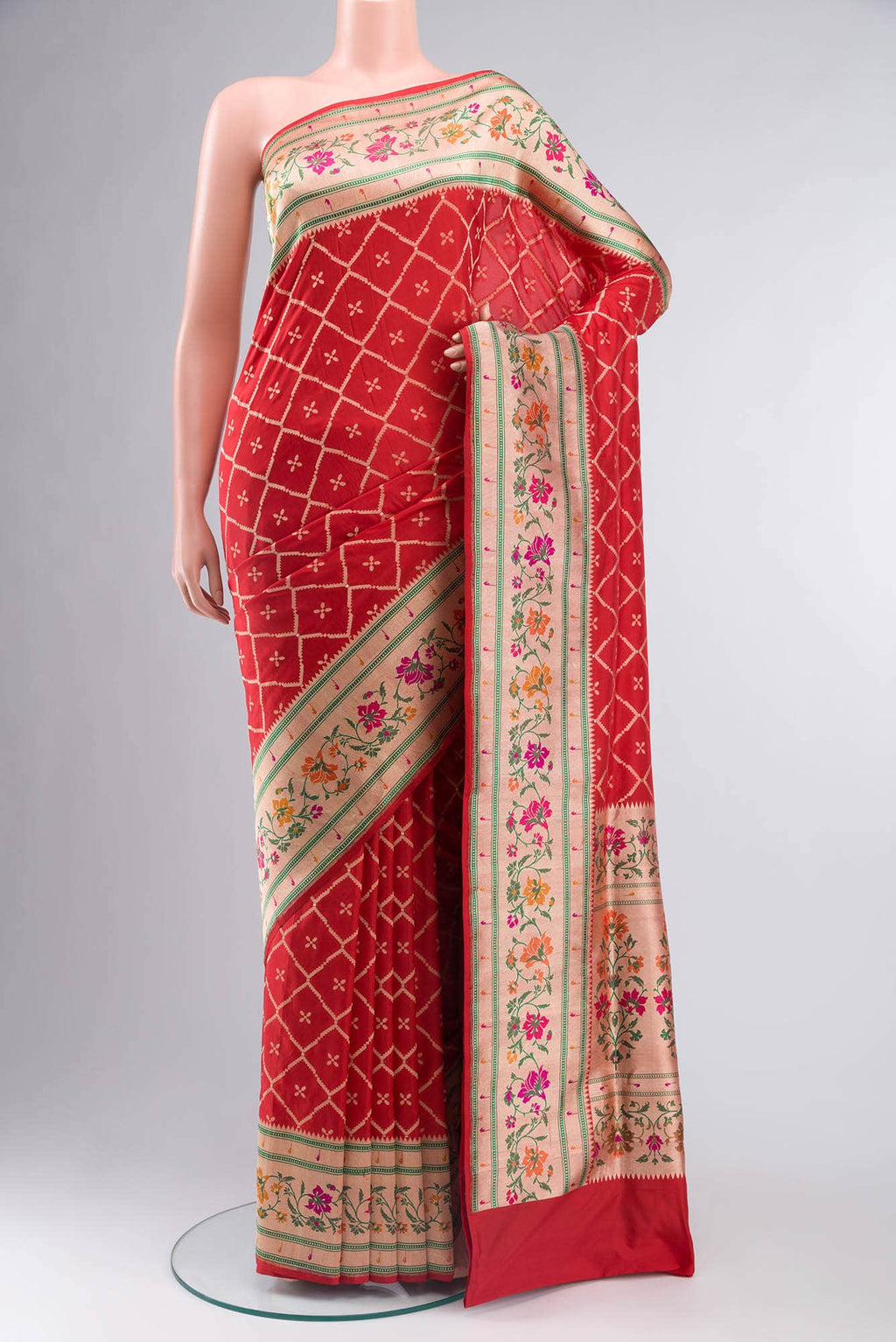 Red Banarasi Silk Saree