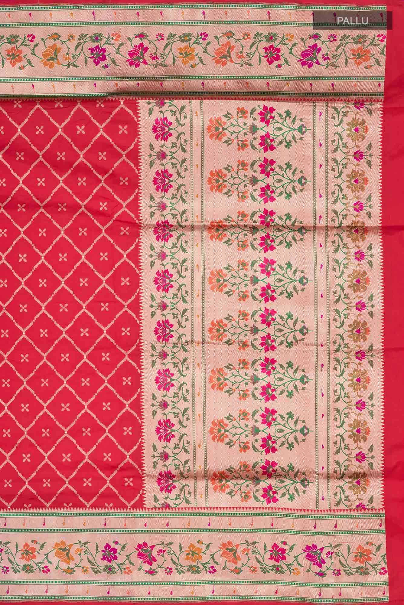 Red Banarasi Silk Saree