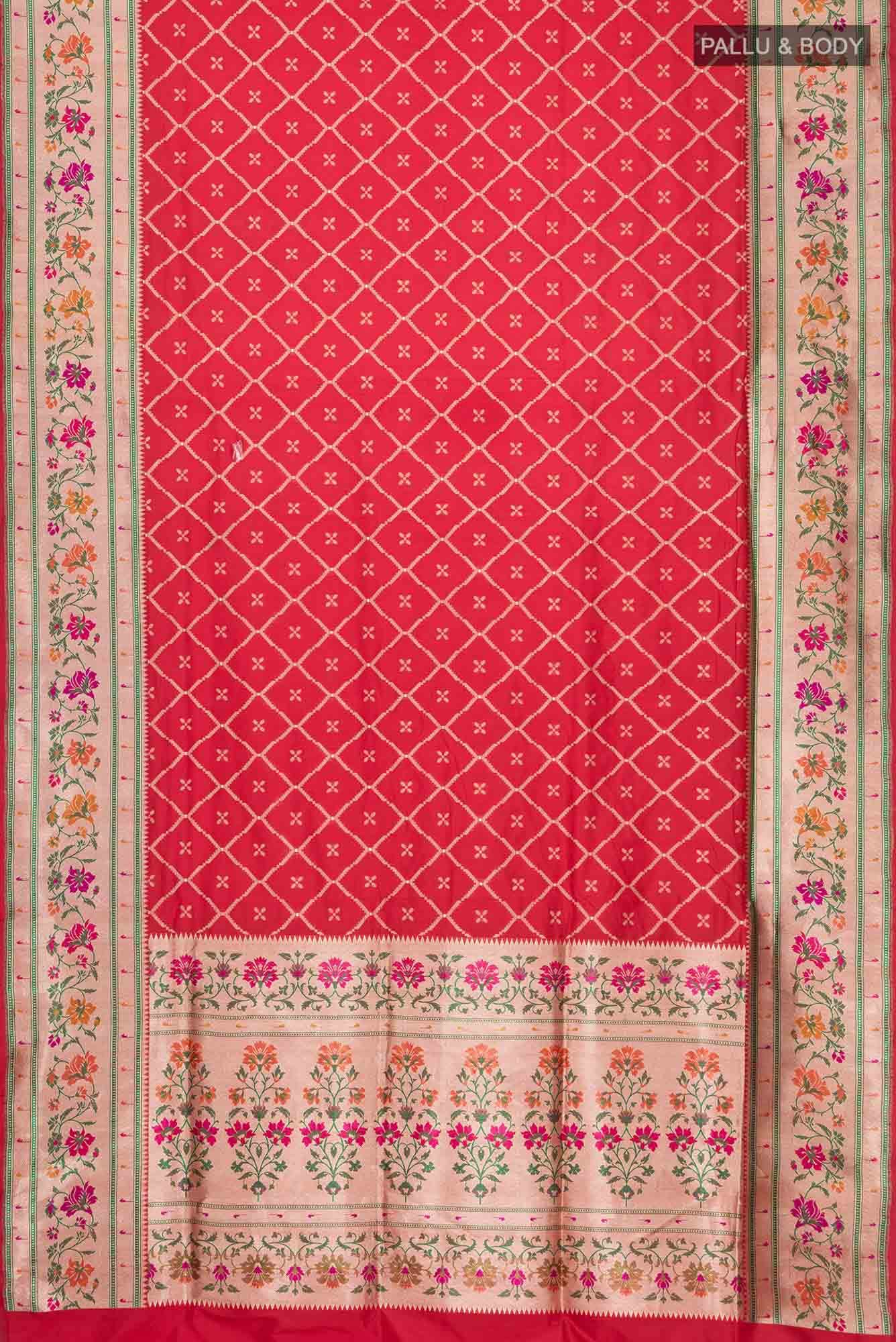 Red Banarasi Silk Saree